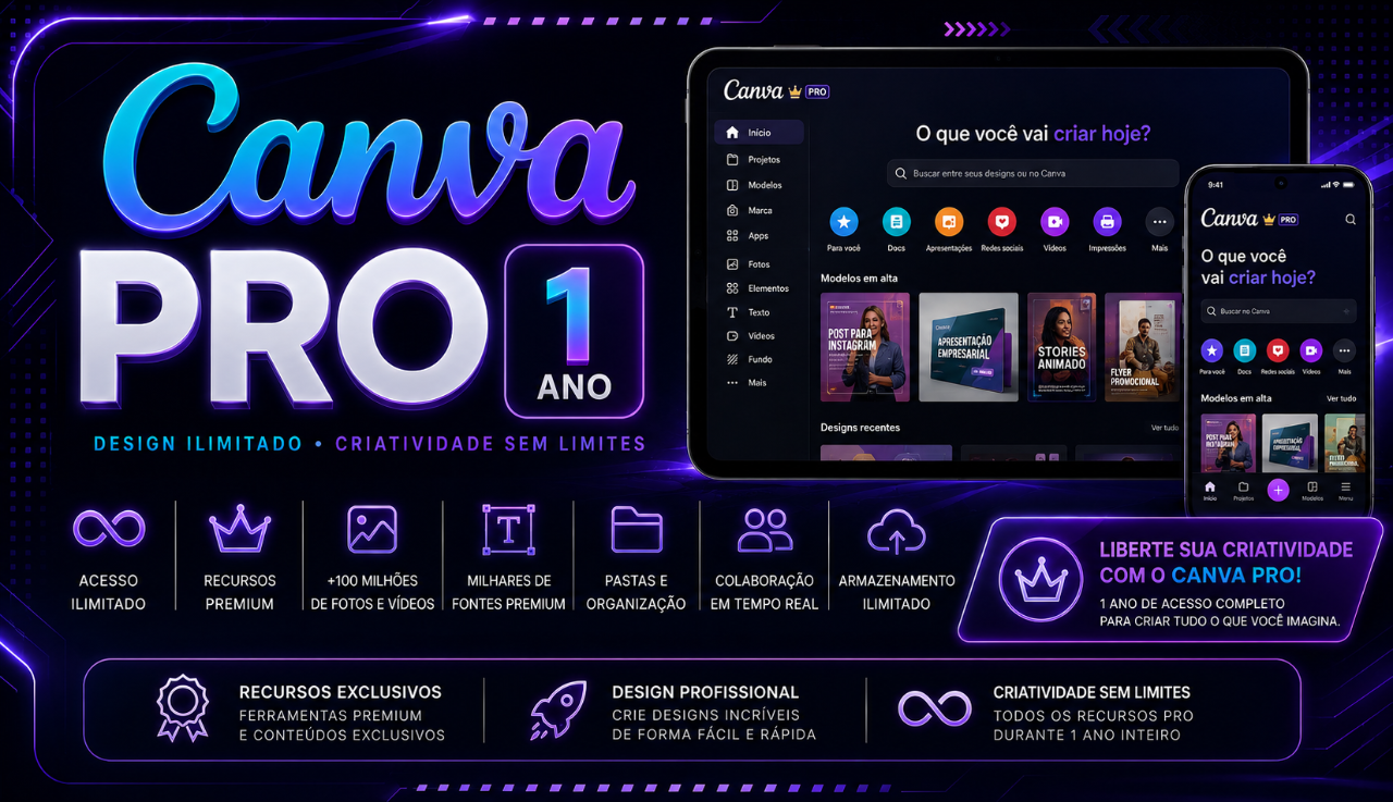 Canva Pro 1 Ano